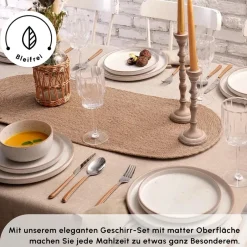 Karaca Tafelservice Für 6 Personen-Chicago Dot für 6 Personen Geschirrset, 18 Teilig, Keramisch Multıfarben