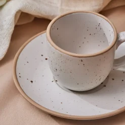 Karaca Mokka & Espressotassen Set-Chicago Dot Reaktive Kaffeetasse 90 ml Multıfarben