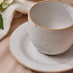 Karaca Teetassen Sets-Chicago Dot Reaktive Teetasse 200 ml Multıfarben