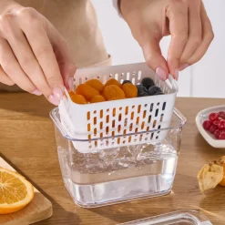 Karaca Vorratsbehälter-Citrus Gemüse / Obst Lagerbehälter M Beyaz