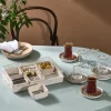 Karaca Teegläser Sets-Clara Teeset, 12-teilig, für 6 Personen