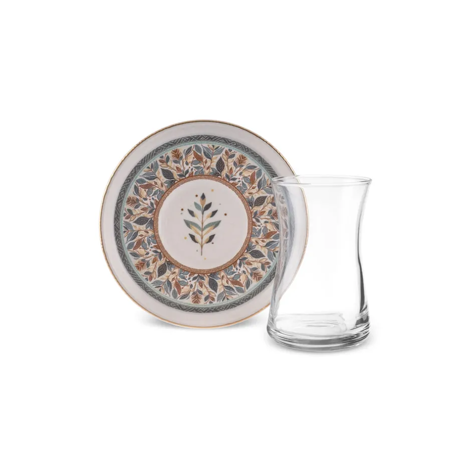 Karaca Teegläser Sets-Clara Teeset, 12-teilig, für 6 Personen