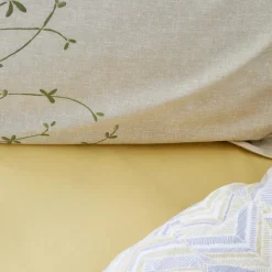 Karaca Bettwäsche-Clarinda Doppelbett Bettwäsche Set mit Spannbettlaken Indıgo