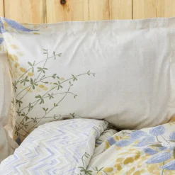 Karaca Bettwäsche-Clarinda Doppelbett Bettwäsche Set mit Spannbettlaken Indıgo