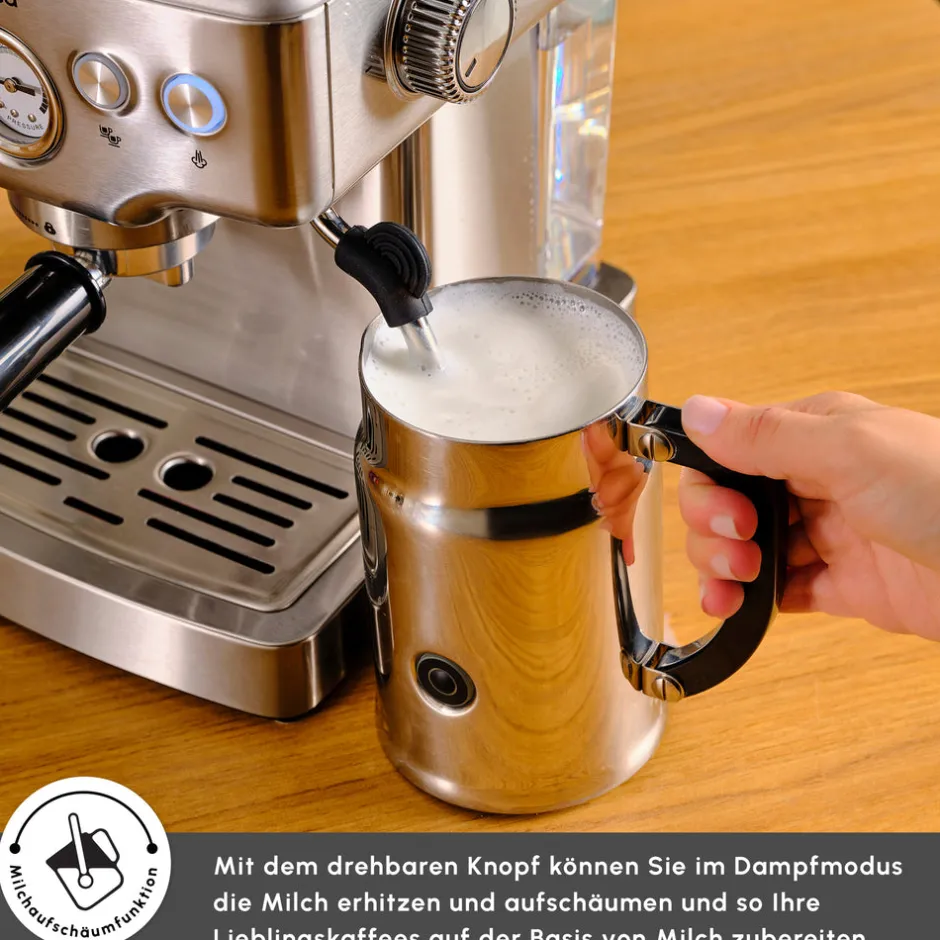 Karaca Espressomaschine|Kaffeemaschinen-Coffee Art 1353 Espressomaschine Inox