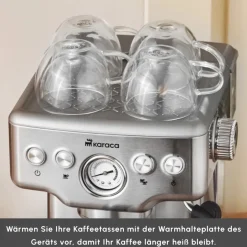 Karaca Espressomaschine|Kaffeemaschinen-Coffee Art 1353 Espressomaschine Inox