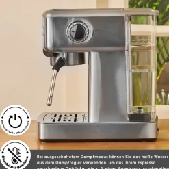 Karaca Espressomaschine|Kaffeemaschinen-Coffee Art 1353 Espressomaschine Inox