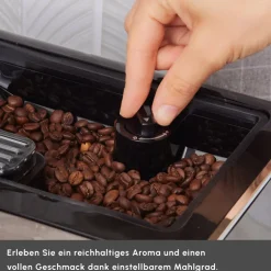 Karaca Espressomaschine|Kaffeemaschinen-Coffeemaestro Vollautomatische Espressomaschine Schwarz