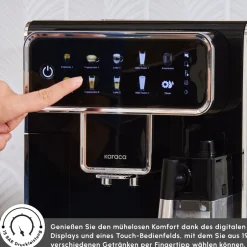 Karaca Espressomaschine|Kaffeemaschinen-Coffeemaestro Vollautomatische Espressomaschine Schwarz