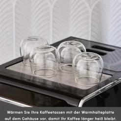 Karaca Espressomaschine|Kaffeemaschinen-Coffeemaestro Vollautomatische Espressomaschine Schwarz