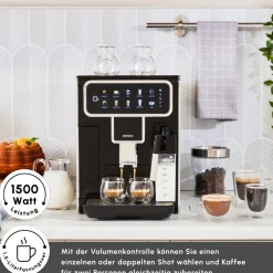 Karaca Espressomaschine|Kaffeemaschinen-Coffeemaestro Vollautomatische Espressomaschine Schwarz