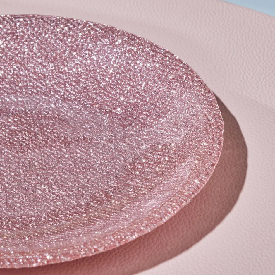 Karaca Kuchenplatte-Cotton Colored Silvery für 6 Personen Dessert Set, 6 Teilig Multıfarben