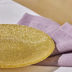 Karaca Kuchenplatte-Cotton Colored Silvery für 6 Personen Dessert Set, 6 Teilig Multıfarben