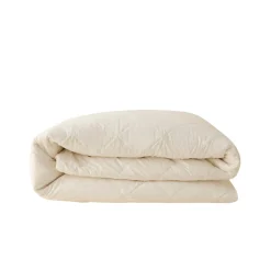 Karaca Kopfkissen & Bettdecken-Cotton Decke 200x200 Cremeweıß