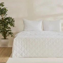 Karaca Kopfkissen & Bettdecken-Cotton Decke 200x200 Cremeweıß