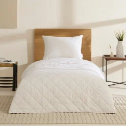 Karaca Kopfkissen & Bettdecken-Cotton Decke 135x200 Cremeweıß