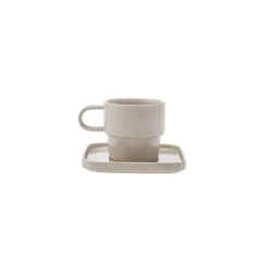 Karaca Frühstücksset Für 6 Personen-Cubique Grau 35-teiliges Porzellan Frühstücksset und Servierschalen Quadratisch für 6 Personen Grau02