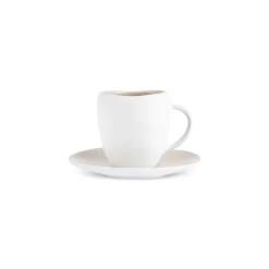 Karaca Mokka & Espressotassen Set-Cupid Kaffee-Tassenset für 1 Personen 90 ml Beıge Weıß