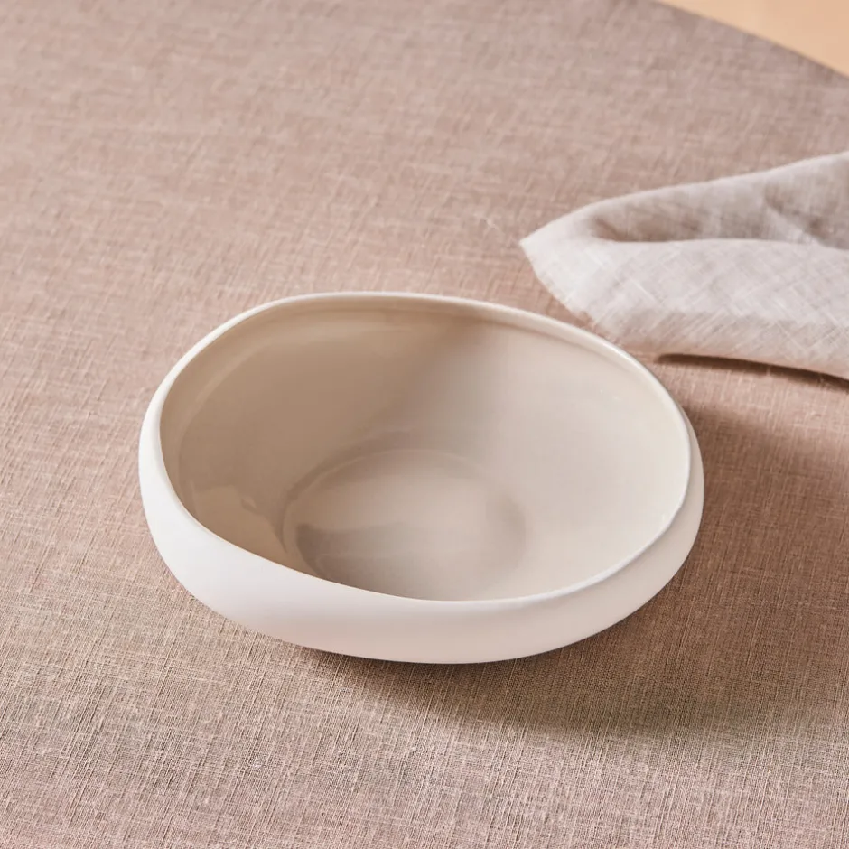 Karaca Schüssel/Bowl-Cupid Salatschüssel 23 cm Beıge Weıß