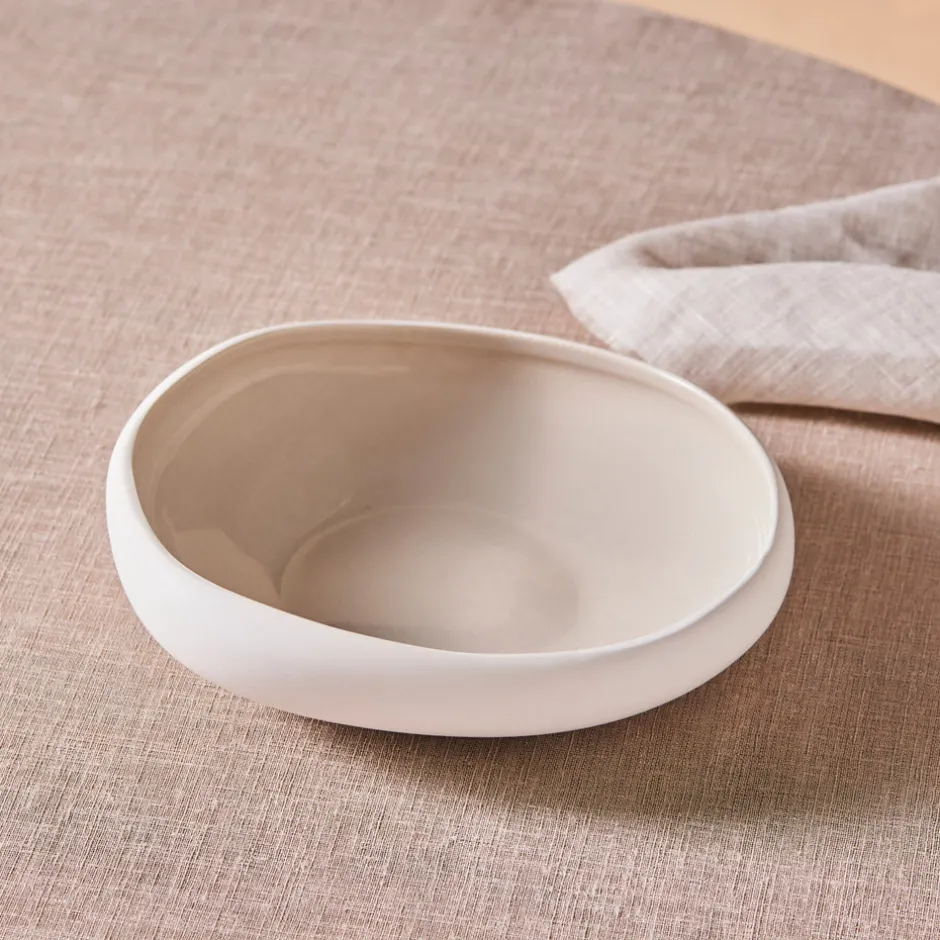 Karaca Schüssel/Bowl-Cupid Salatschüssel 23 cm Beıge Weıß