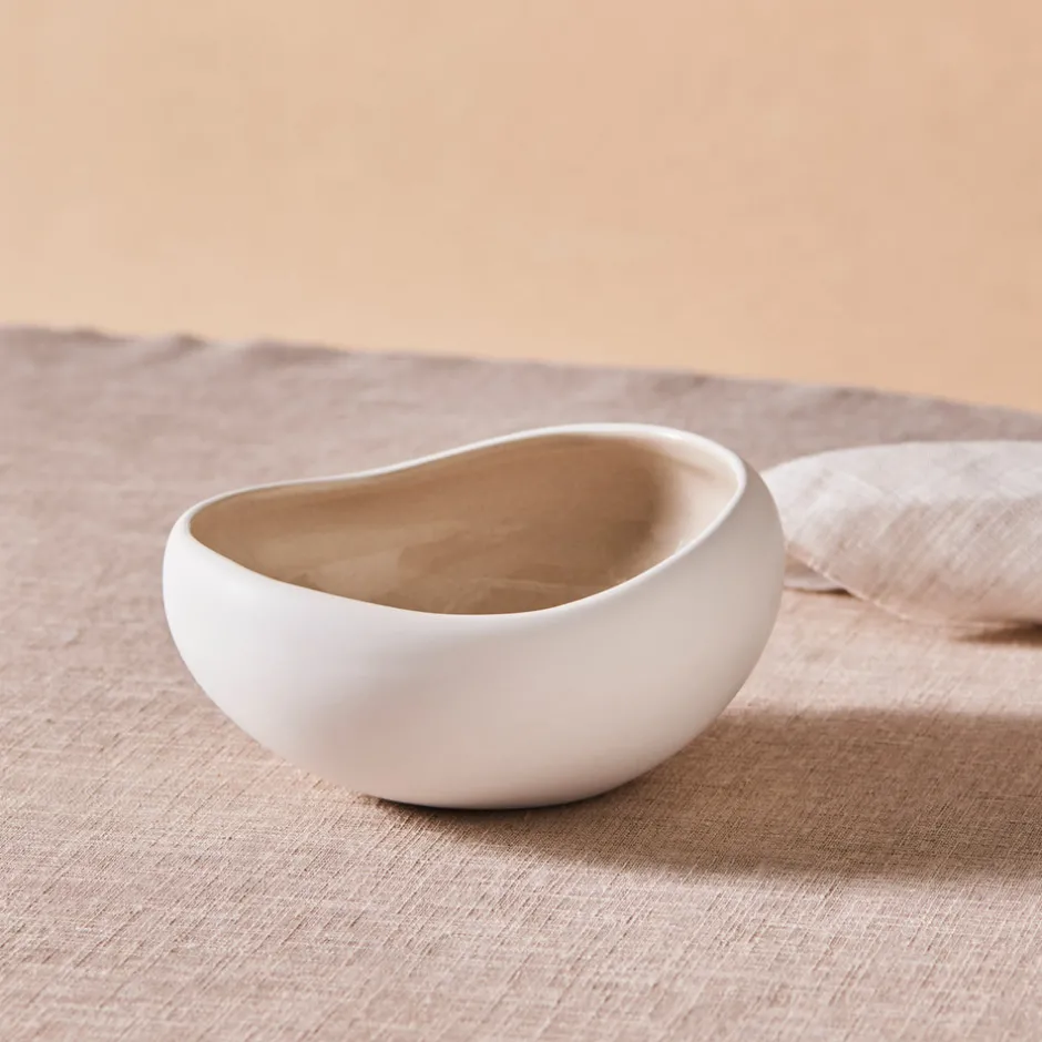 Karaca Schüssel/Bowl-Cupid Schüssel 15 cm Beıge Weıß