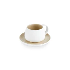 Karaca Teetassen Sets-Cupid Teetassenset für 1 Personen 300 ml Beıge Weıß