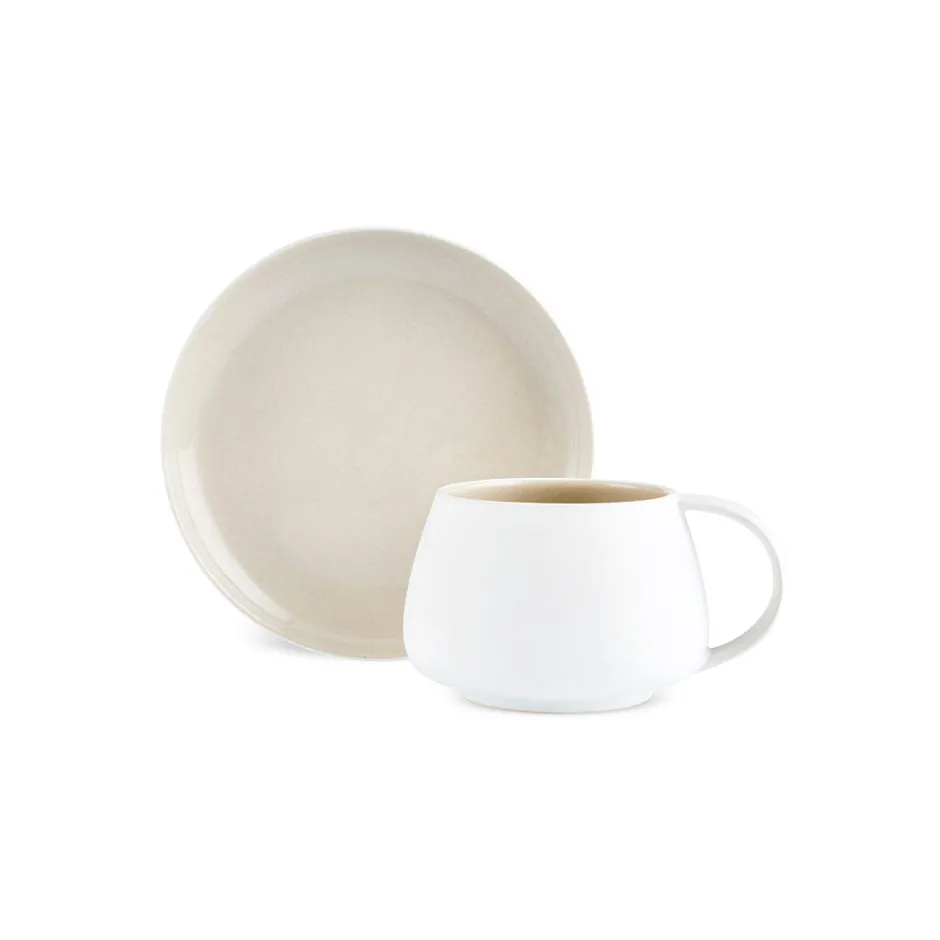 Karaca Teetassen Sets-Cupid Teetassenset für 1 Personen 300 ml Beıge Weıß