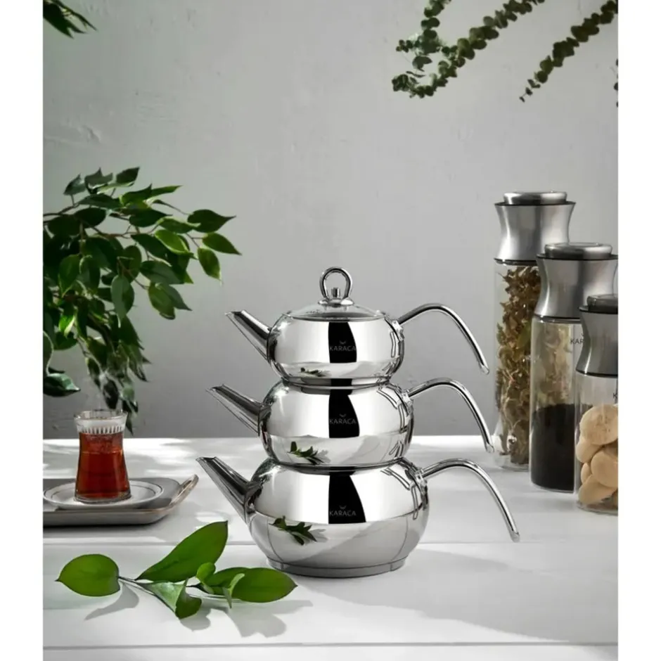 Karaca Teekannen-3D Teekannen-Set Farblös