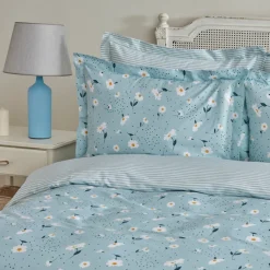 Karaca Bettwäsche-Daisy 100% Baumwolle Doppel Bettbezug Set, Mint