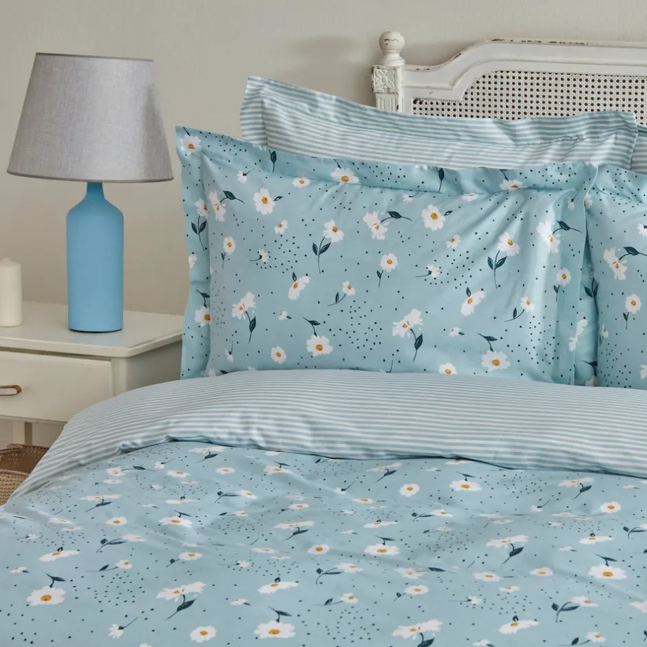Karaca Bettwäsche-Daisy 100% Baumwolle Einzelbett Bettwäsche Set, Mint