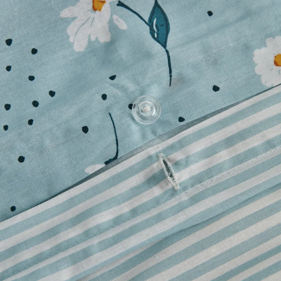Karaca Bettwäsche-Daisy 100% Baumwolle Einzelbett Bettwäsche Set, Mint