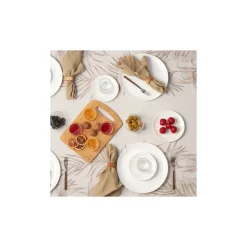 Karaca Frühstücksset Für 6 Personen-Darcy White for 6 Personen Frühstücksset und Servierschalen, 26 Teilig Weıß01