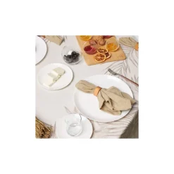 Karaca Frühstücksset Für 6 Personen-Darcy White for 6 Personen Frühstücksset und Servierschalen, 26 Teilig Weıß01