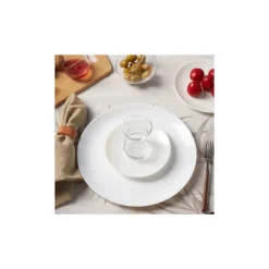 Karaca Frühstücksset Für 6 Personen-Darcy White for 6 Personen Frühstücksset und Servierschalen, 26 Teilig Weıß01