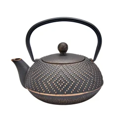 Karaca Teekannen-Dark Gold Teekanne 900 ml Schwarz01