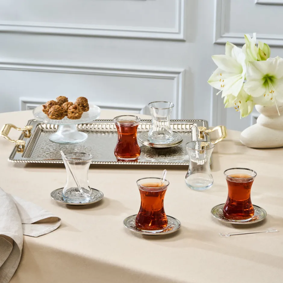 Karaca Teegläser Sets-Deniz 19-teiliges Teeservice Multıfarben
