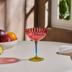 Karaca Weingläser & Kelchglas-Dolce Martini und Eisbecher Rot 210 ml Rot02