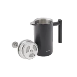 Karaca French Press-Doppelwand French Press 1000 ml Matt Schwarz