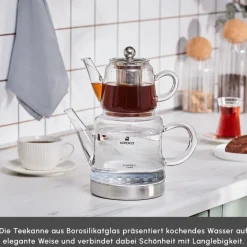 Karaca Teekannen-Dora Glas-Teekanne Farblös