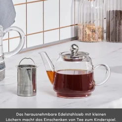 Karaca Teekannen-Dora Glas-Teekanne Farblös