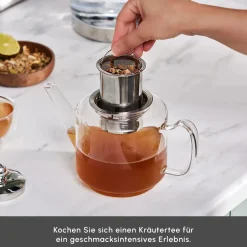 Karaca Teekannen-Dora Glas-Teekanne XL Farblös