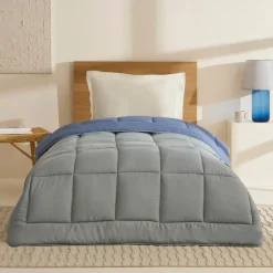 Karaca Kopfkissen & Bettdecken-Double Face Bettdecke Blau-Mint 200X200 Blau01