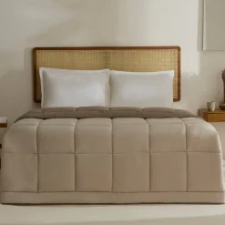 Karaca Kopfkissen & Bettdecken-Double Face Bettdecke Beige-Mocha 200X200 Beıge01
