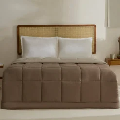 Karaca Kopfkissen & Bettdecken-Double Face Bettdecke Beige-Mocha 200X200 Beıge01