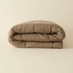 Karaca Kopfkissen & Bettdecken-Double Face Decke Beige-Mocha 155x220 Beıge01