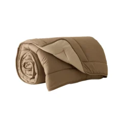 Karaca Kopfkissen & Bettdecken-Double Face Decke Beige-Mocha 155x220 Beıge01