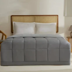 Karaca Kopfkissen & Bettdecken-Double Face Decke Anthrazit-Grau 200x200 Anthracıt01