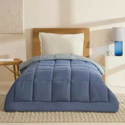 Karaca Kopfkissen & Bettdecken-Double Face Decke Blau-Mint 155x220 Blau01