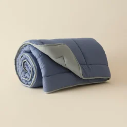Karaca Kopfkissen & Bettdecken-Double Face Decke Blau-Mint 155x220 Blau01