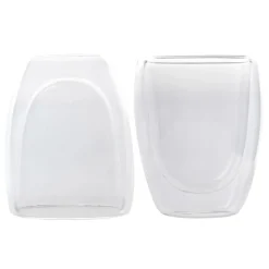 Karaca Gläser-Sets-Double Wall Borosilikat Glas Tasse 2er Set 300 ml Farblös